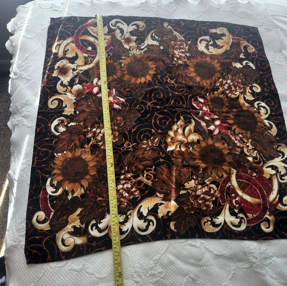 Chanel Floral Silk Scarf